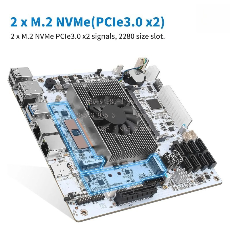 เมนบอร์ดมินิ ITX สีขาว M11 NAS - Mini Itx Dual 2.5G Nas Motherboard บทวิจารณ์และราคา