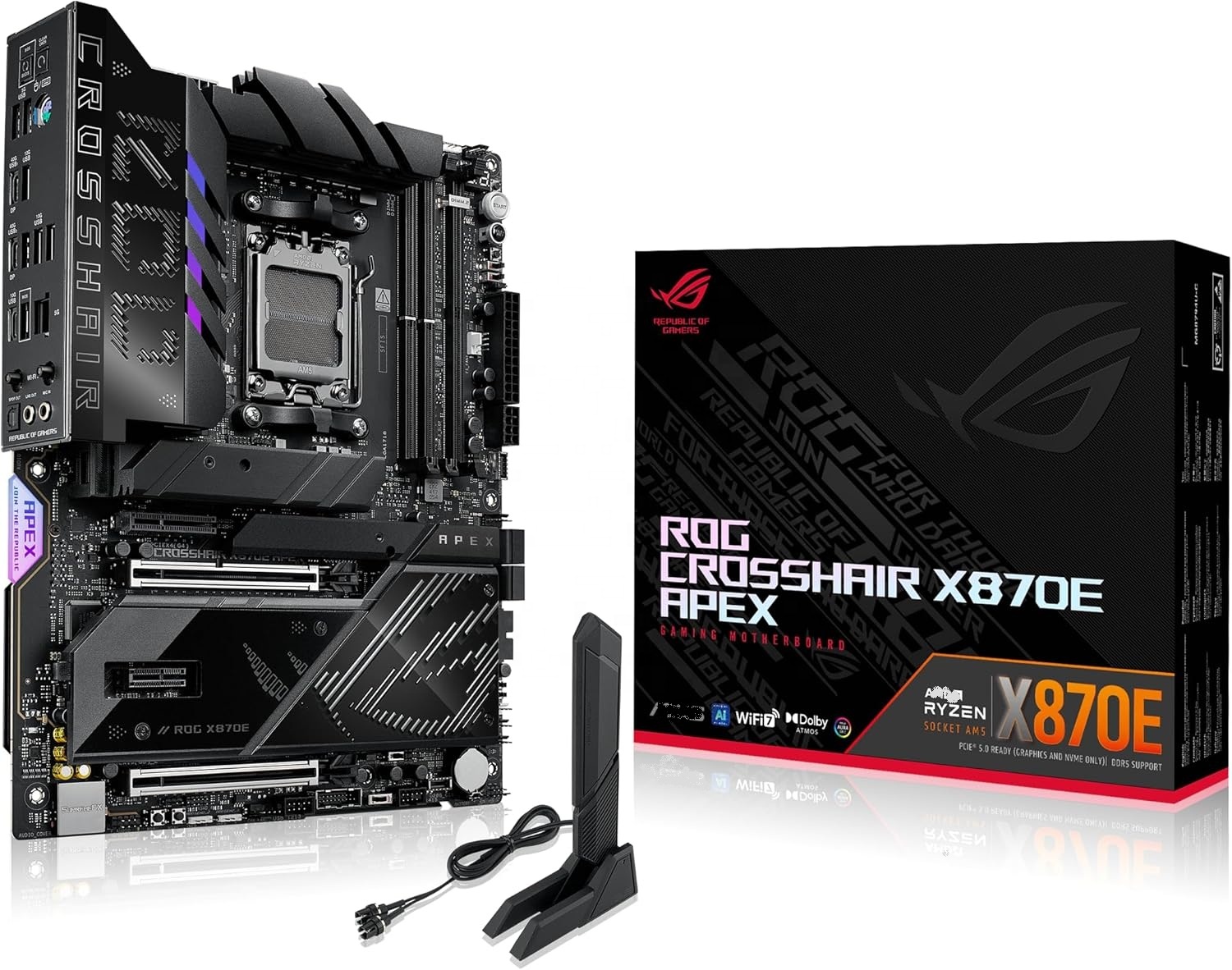 เมนบอร์ด Rog Crosshair X870e A - X870E Atx Motherboard บทวิจารณ์และราคา