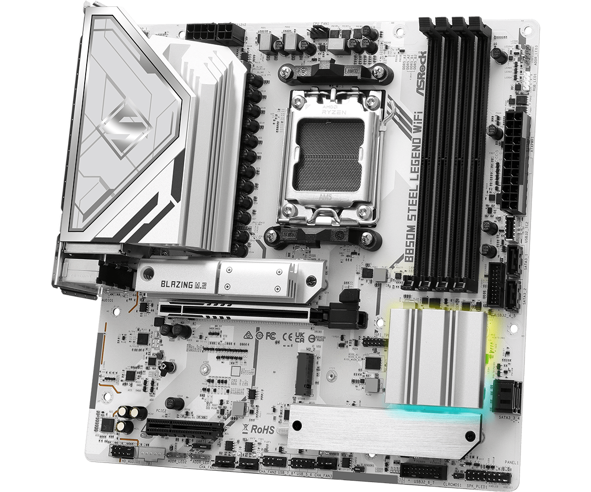    เมนบอร์ด ASROCK B850M STEE - Am5 Micro Atx Pcie 5.0 Motherboard บทวิจารณ์และราคา